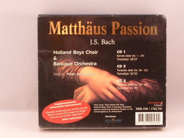 Matthäus-Passion-J.S.-Bach / Pieter Jan Leusink (3 CD)