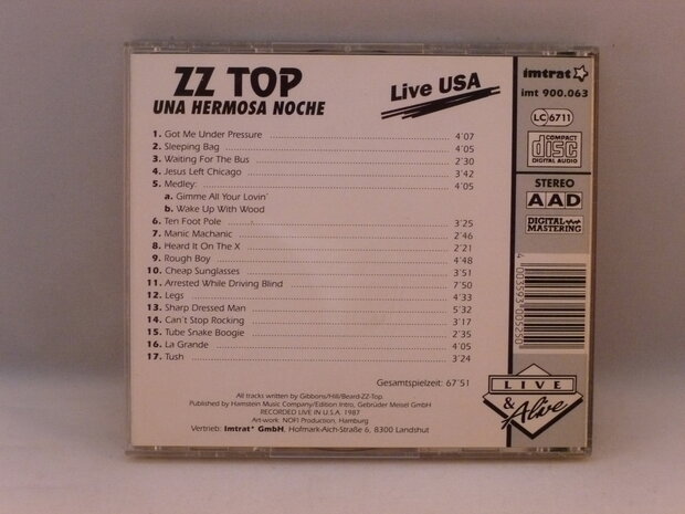 ZZ Top - Una Hermosa Noche / Live USA