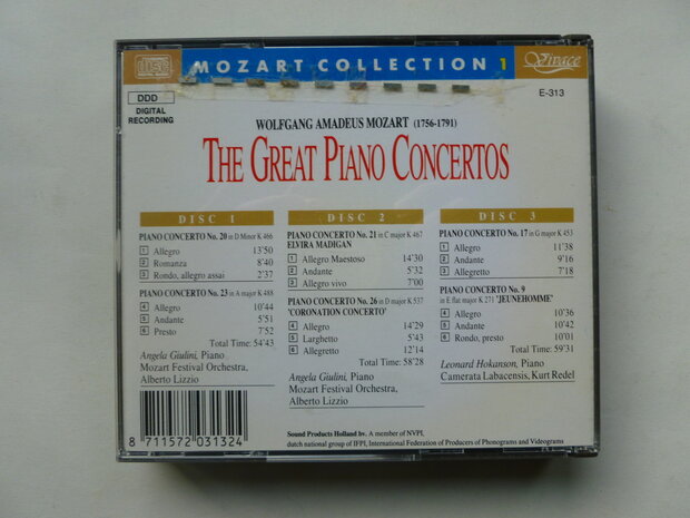 Mozart - The Great Piano Concertos (3 CD)
