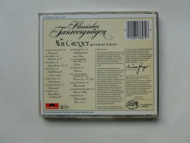 Max Greger - Klassisches Tanzvergnügen