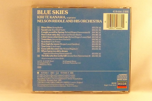 Kiri Te Kanawa - Blue Skies