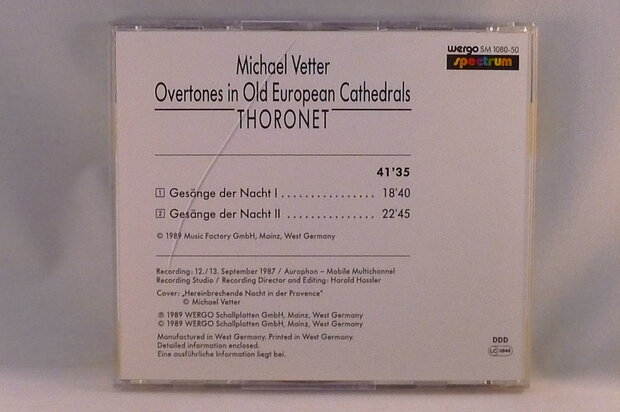 Michael Vetter - Overtones in Old European Cathedrals