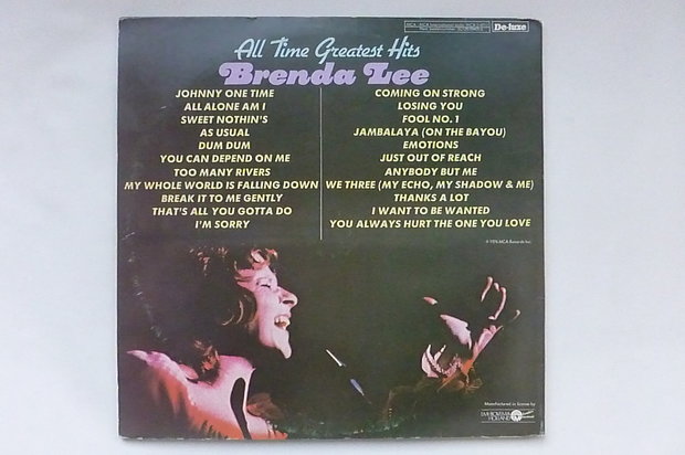 Brenda Lee - All Time Greatest Hits (2 LP)