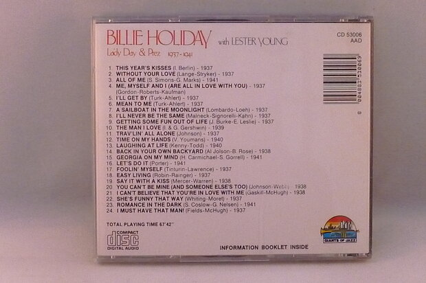 Billie Holiday with Lester Young - Giants of Jazz