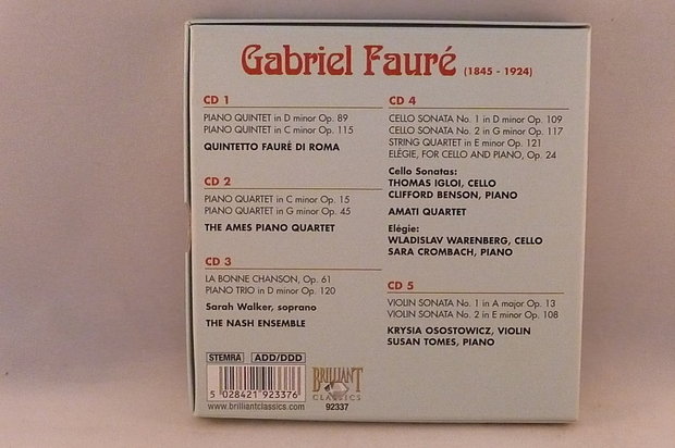 Fauré - Chamber Music (5 CD)