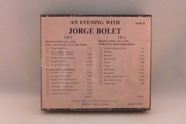 An Evening with Jorge Bolet - Franz List (2 CD)