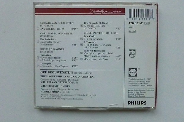 Gré Brouwerstijn - Wagner, Verdi, Beethoven, Weber