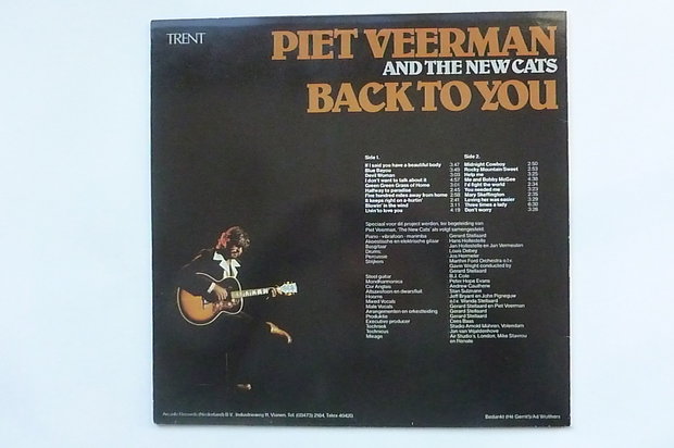Piet Veerman and the New Cats - Back to you (LP)