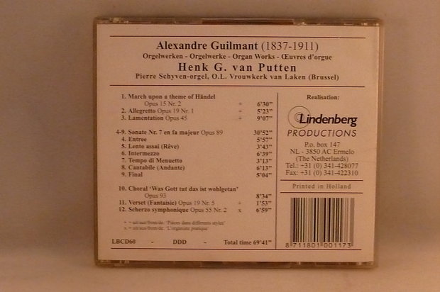 A. Guilmant - Henk G. van Putten Schyven Orgel Laken
