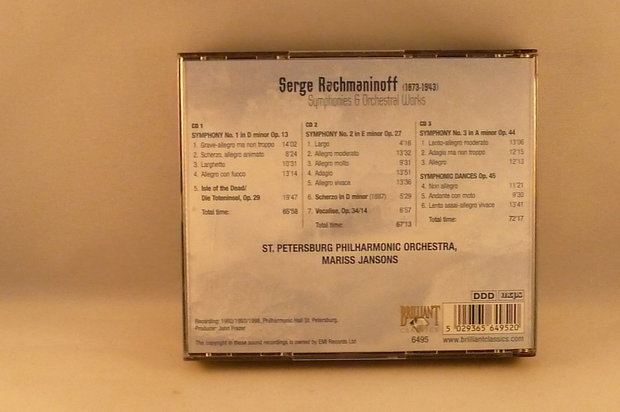Rachmaninoff - Symphonies / Mariss Jansons (3 CD)