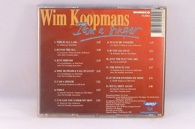 Wim Koopmans / Metropole Orkest - I'am a singer