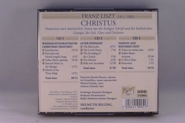 Liszt - Christus / H. Rilling (3 CD)