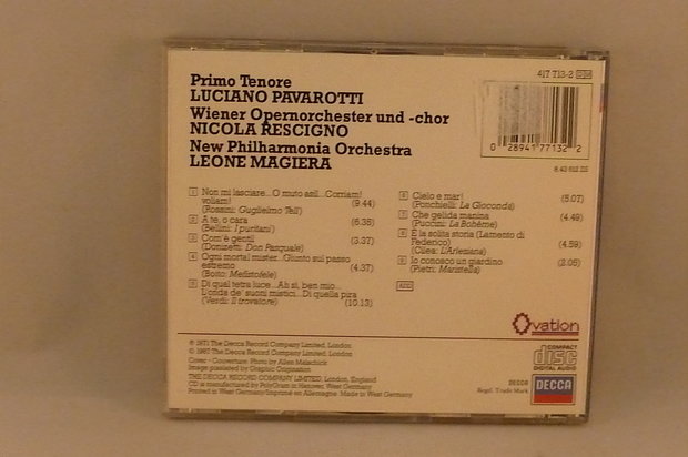 Luciano Pavarotti - Primo Tenore (ovacation)