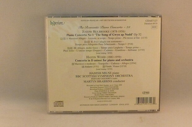 Holbrooke / Wood - Piano Concerto / Mamish Milne