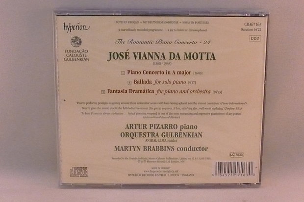 Vianna da Motta - Piano concerto / Artur Pizarro (nieuw)