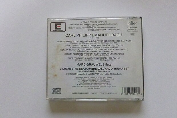 Marc Grauwels plays CPE Bach 