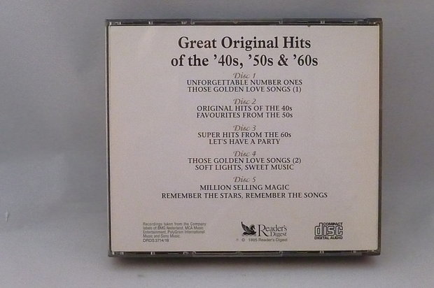 Great Original Hits of the 40's, 50's & 60's (5 CD)