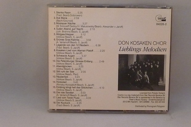 Don Kosaken Chor - Lieblings Melodien