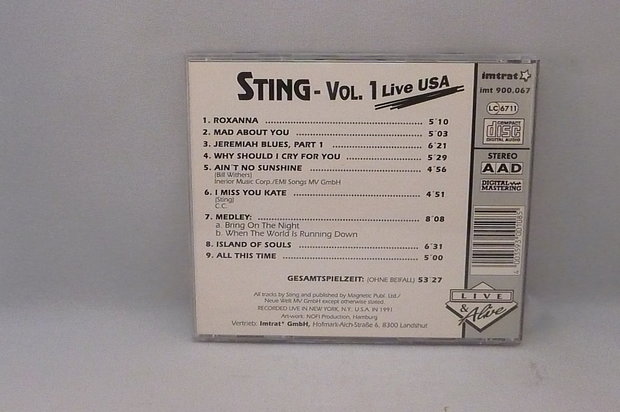 Sting - Live USA