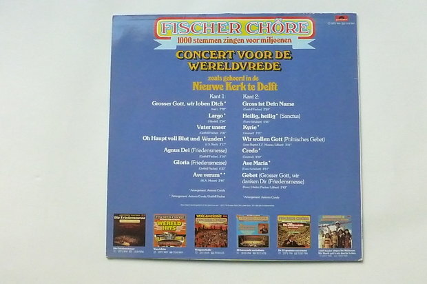 Fischer Chöre - Concert voor de wereldvrede (LP)