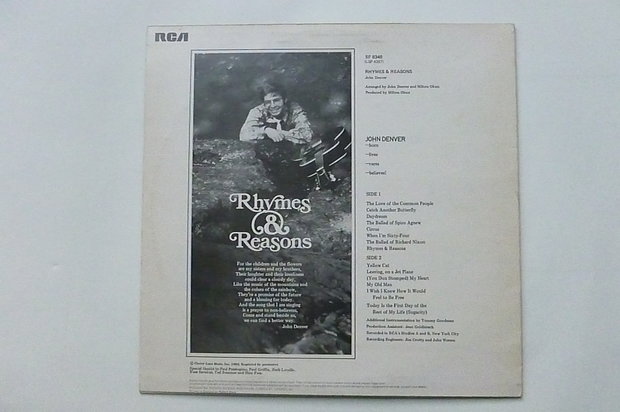 John Denver - Rhymes & Reasons (LP)