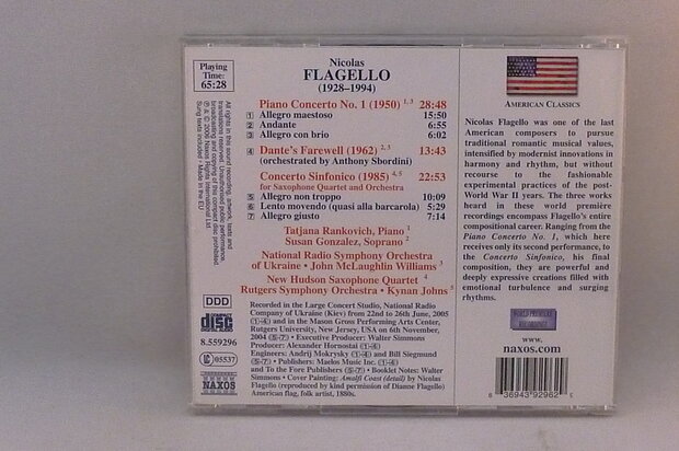 Nicolas Flagello - piano concerto 1 / T. Rankovich
