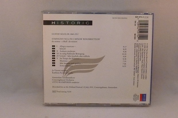 Mahler - Symphony no. 2 / Otto Klemperer