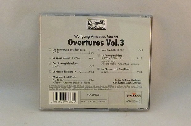 Mozart - Overtures vol.3 / Atzmon