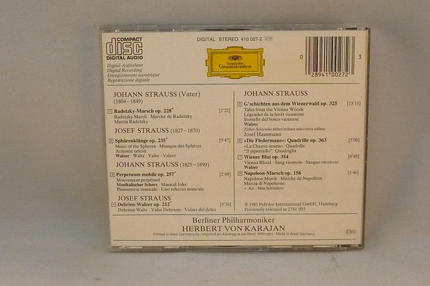 Johann & Josef Strauss - Radetzky Marsch / Herbert von Karajan