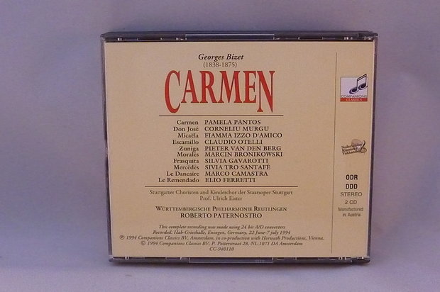 Bizet - Carmen / Roberto Paternostro (2 CD)