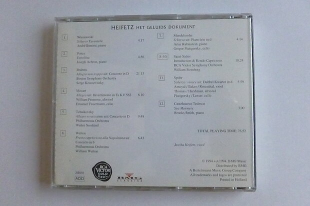 The Heifetz Collection - Het Geluids Document