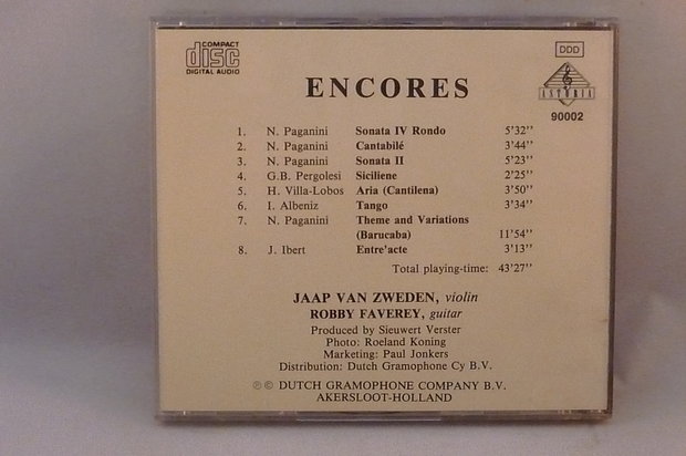 Jaap van Zweden , Robby Faverey