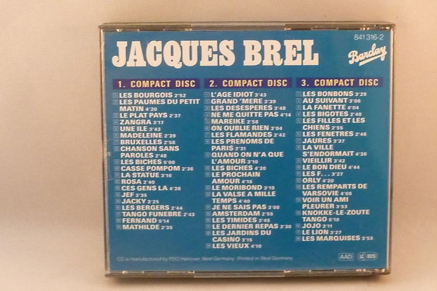 Jacques Brel - Brel /  Zweitausendeins (3 CD)