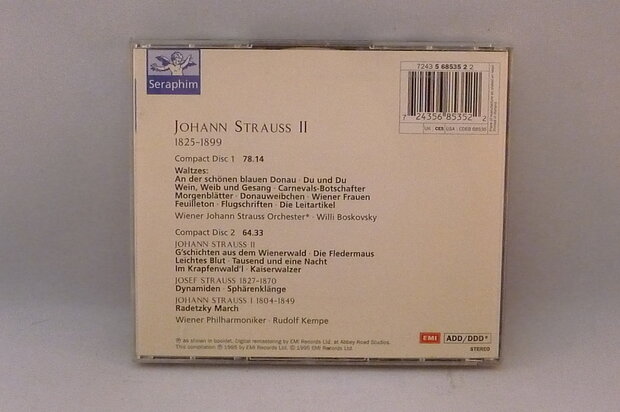 Johann Strauss II - Waltzes / Willi Boskovsky (2 CD)