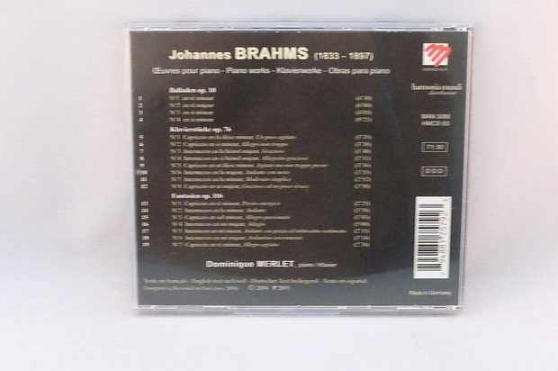 J. Brahms - Piano Works / Dominique Merlet