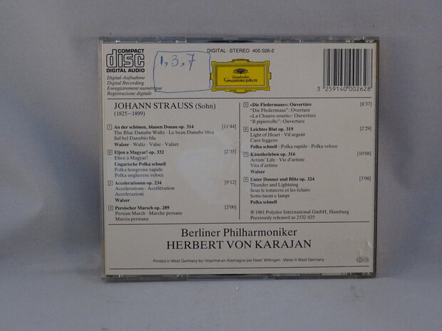 Strauss - An der schönen blauen donau / Herbert von Karajan