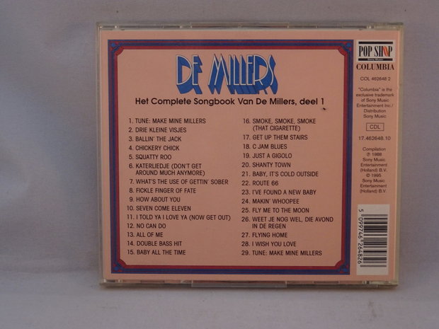 De Millers - Het complete songbook van De Millers Deel 1