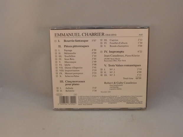 Chabrier - piano music / Casadesus