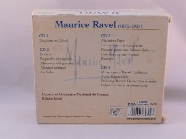 Ravel - Complete Orchestral Works / E. Inbal (4 CD)