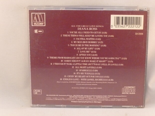 Diana Ross - All the Great Love Songs (Germany)