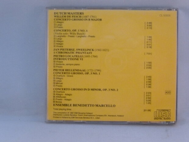 Dutch Masters - Ensemble Benedetto Marcello