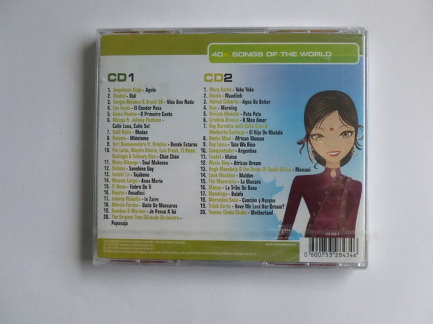 40x Songs of the World (2 CD) Nieuw