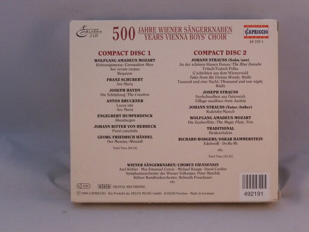 Wiener Sängerknaben - 500 Jahre (2 CD)