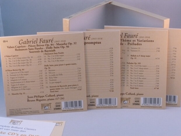 Fauré - Piano Music / Jean Philippe Collard (4 CD)
