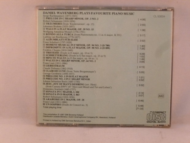 Daniel Wayenberg plays favourite Piano Music