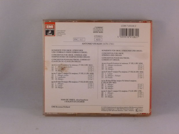 Vivaldi - Oboenkonzerte / Han de Vries