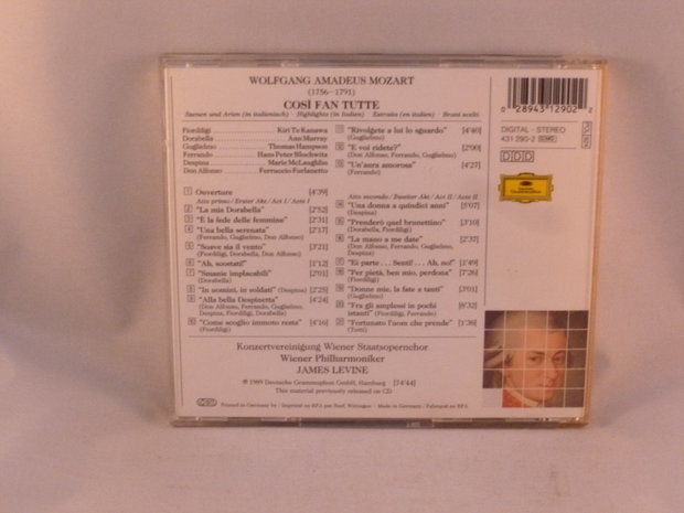 Mozart - Cosi fan tutte / Levine
