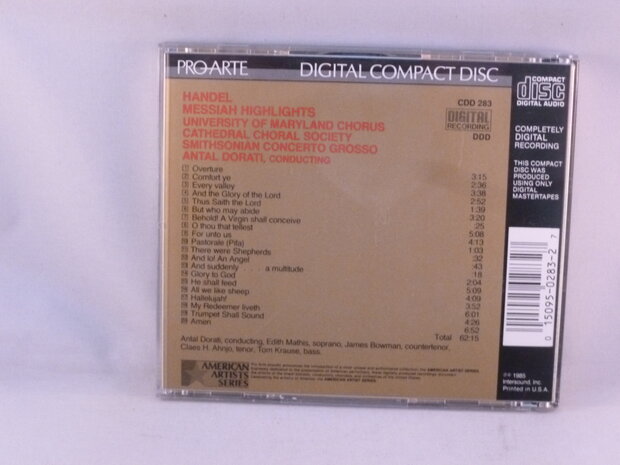 Handel - Messiah / Antal Dorati