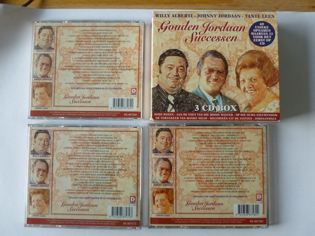 Gouden Jordaan Successen - Willy Alberti, Johnny Jordaan, Tante Leen (3 CD)