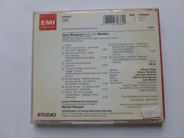 Massenet - Werther / Plasson